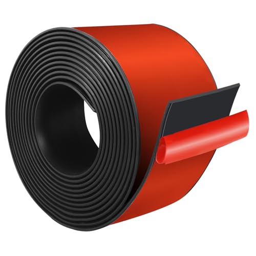 JAHOMFAI - Bande de Caoutchouc Adhésive, Rouleau Caoutchouc,50mmx2mmx3m Solide Adhésif Feuille Rouleau Néoprène, Bricolage, Protection de Revêtement de Sol, Anti-vibration, Antidérapant