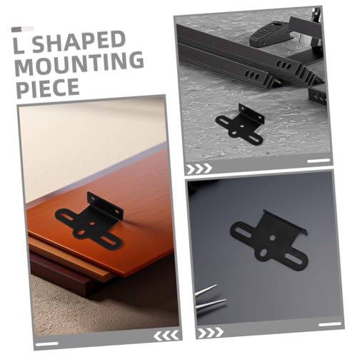 HEALLILY Bicycle Rear Reflector Bracket for Bike Rear Rack Mounting Plate Compatible with Mountain and Road Bikes 3.94X2.24X0.86 Inches Bike Rack Accessories