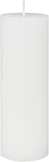 6 Inch White Citronella Pillar Candle