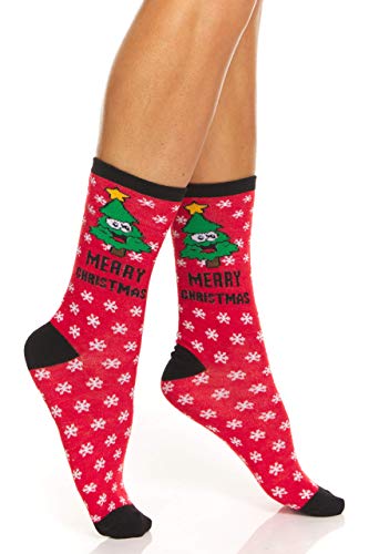 Yacht & Smith 12 Pairs Womens Christmas Socks, Novelty Holiday Socks, Fun Colorful Festive, Crew, Slipper Socks #TOP1