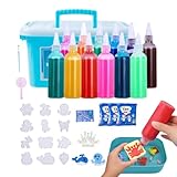 kit gel uv Regalo perfecto: nuestro kit de juguetes de hadas de agua permite a los niños crear sus propios juguetes con facilidad. Es un regalo único para Halloween, Navidad, Acción de Gracias, Día del Niño y cumpleaños, aportando más horas de diversión hecha a mano a niños y niñas