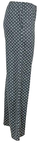 Marilyn Monroe Intimates Super Soft Long Pajama Lounge Pants With Pockets (Medium, Grey Polka Dots) #TOP3