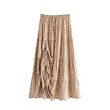 Der Damen-Maxirock fasst das böhmische Blumendesign zusammen. Um Ihnen extrem bequem zu bieten, ist es aus weichem Stoff gefertigt; leichtes, fließendes Material hält Sie den ganzen Tag kühl; elastische Taille, angenehm zu tragen und leicht an- und auszuziehen