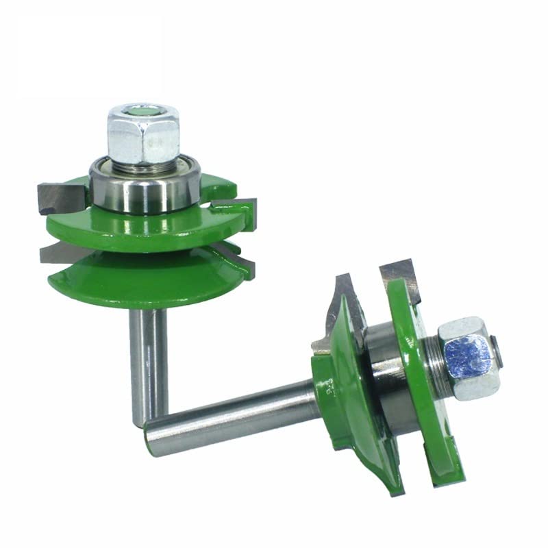 Gambo da 8 Mm 3 Pezzi Pannello for Porta Armadio Tenone Router Bit Rail E Stile Set Raiser Ogee Fresa for Legno