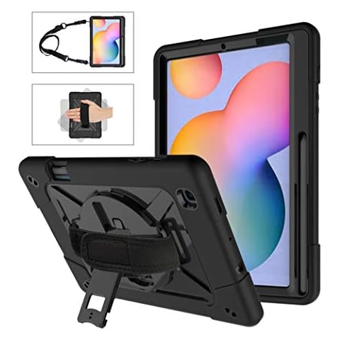 Neecio Funda para Samsung Galaxy Tab S6 Lite 10.4 con Soporte y Correa Cover