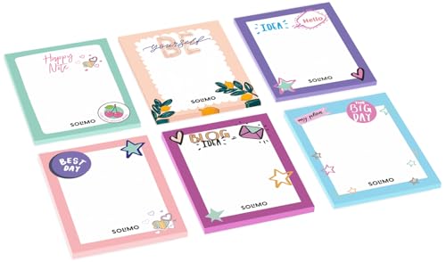 Image of Amazon Brand - Solimo To Do List Notepads, 4 inch X 5.25 inch Tear Off Block Planner For Office, Home, Work Stationery Supplies, Set Of 6, 50 Pages