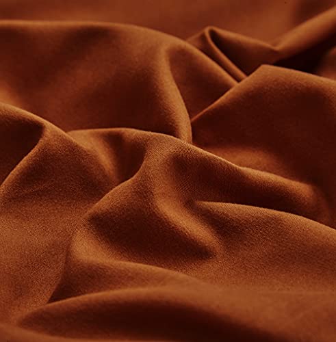 Karever Rust Pillowcases Envelope Closure Burnt Orange Pillow Covers Pack Of 2 Solid Rust Bed Pillow Pillowcases Standard Pillowshams 20"X26" #TOP2