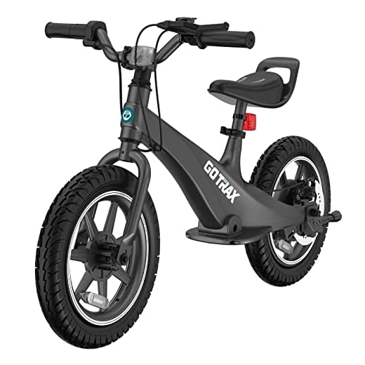 Gotrax Kids Electric Balance Bike, 250W 15.5MPH Electric Bike for Kids 14" Pneumatic Tire 15.5Miles Max Range and Adjustable Seat, Electric Motorcycle for Kid Ages 5-8 Years Old