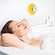VIFERR Dusche Wanduhr, Mini Badezimmeruhr Saugnapf Wasserdicht Runde Wanduhr Quarz Uhren Dekoration für Dusche Küche Badezimmer Schlafzimmer (Gelb)