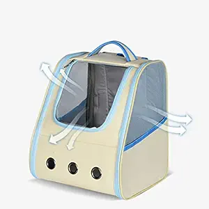 Macaso Portable Pet Carrier Backpack Travel Bag Dog Cat Carrying Handbag Beige