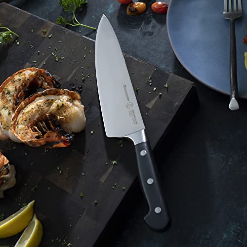 Messermeister Meridian Elite 8” Traditional Chef’s Knife - Fine German Steel Alloy Blade - Rust Resistant & Easy To Maintain #TOP5