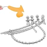 HSDwerwh SM Edelstahl Harnröhrenstab Harnröhrendilatator Penisplug Penisdilatator Metall Intimschmuck Urethral Plug Dilatator Harnröhrensonde BDSM Spielzeug Für Paare Männer(35cm,6+8mm)