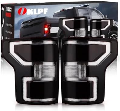 OKLPF Smoked Black Tail Light Compatible With 2018-2020 Ford F150