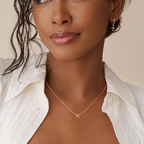 Turandoss Initial Necklaces for Women - Dainty 14K Gold Plated Letter A-Z Initial Pendant Necklace, Birthday Gifts for Women Teen Girls Girlfriends Jewelry3
