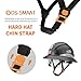 DS-SMAAT Full Brim Construction Hard Hat with Visor, 6-Point Ratchet Suspension Safety Helmet,Superior Impact Head Protection for Industry Use,ANSI Z89.1&OSHA Approved,Both for Men&Women(Matte Black)