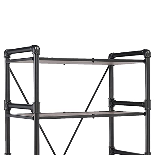 Acme Caitlin Bookshelf - 92220 - Rustic Oak & Black #TOP2