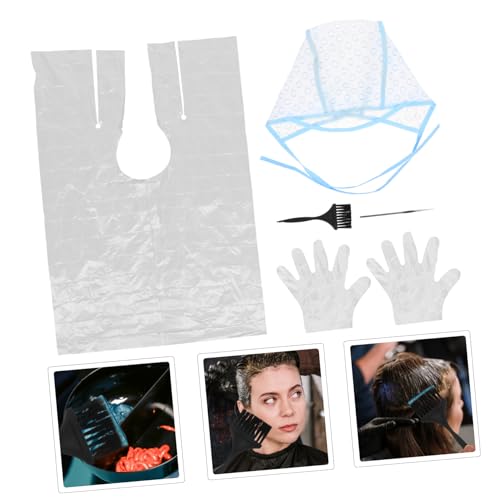 FRCOLOR 1 Conjunto De Iluminador Pincéis De Tintura De Cabelo Bonés De Tintura De Cabelo Kit De Ferr