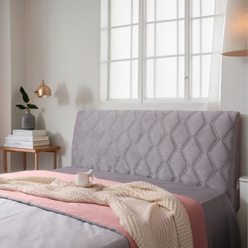 Genérico Funda para Cabecera De Cama Completa Funda Elástica para Cabecera De Cama, Tela Suave Y Aterciopelada Cubierta Protectora Antipolvo para Cabeceras Tapizadas Y Acolchadas,D,240cm