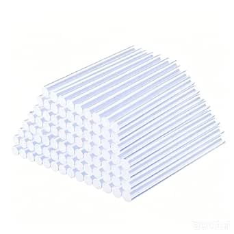 50 Pcs Hot Glue Sticks, 4" x 0.27" Mini Size Clear High Temp Glue Sticks for Crafting, DIY and Home Repair