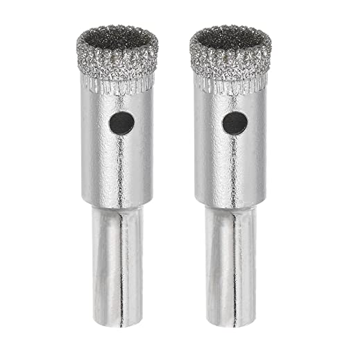 Brocas diamantadas serradas 12 mm para vidrio y cerámica, 2 unidades miniatura 1