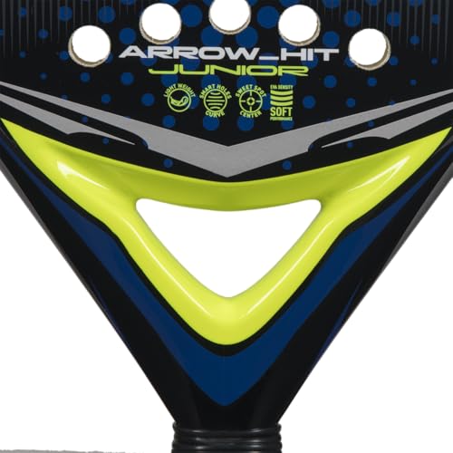 Image of adidas Arrow Hit Junior Blue 2026 Padel Racket, Round Shape, EVA Soft Performance Foam, Fiberglass