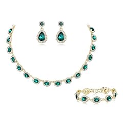 Emerald Green Gold-Tone