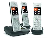  Gigaset CE575A Trio DECT Mobilteil Silber-Schwarz