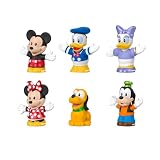 Fisher-Price Little People Zabawka dla małych dzieci, Myszka Miki i jego przyjaciele, 6-częściowy zestaw figurek do odgrywania ról dla dzieci w wieku przedszkolnym od 18 miesięcy, JHD08