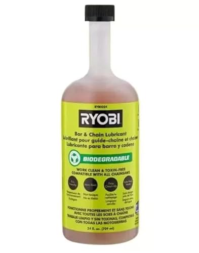 RYOBI - 24 oz. Biodegradable Bar and Chain Oil - RYBIO24