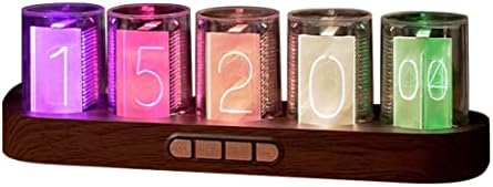 Nixie Clock,Nixie Tube Clock Simulation,Digital Clock,Modern Table Clock,RGB Creative Clock Full Color Clock, Reteo Modern Desktop Clock, Desktop Decoration with Beautiful Gift Box Packaging