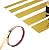 Gold Wall Trim Molding, 16.4 ft Stainless Steel Peel and Stick Wall Trim Metalized Mirror-Like Finish, Flexible Mirror Wall Ceiling Floor Cabinet Tile Edge Moulding for Fireplace (16.4ft x 0.78 in)