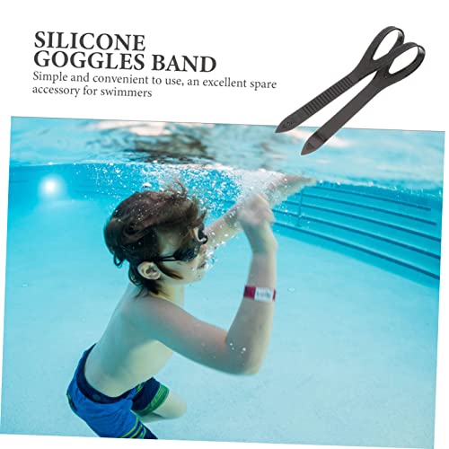 HONMEET 2 Pçs Óculos De Alça De Óculos Faixa De Cabeça Óculos De Corrida Pulseira De Relógio De Sili