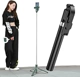 Negolas 自撮り棒 スマホ 三脚 iphone兼用 【設計強化168cm & 7段階伸縮】150cm以上 Gopro セルカ棒 回転 軽量 生放送 Web会議 撮影 映画放送 旅行 遠隔シャッター iPhone/Androidスマホ等対応 【日本語取扱説明書付き】