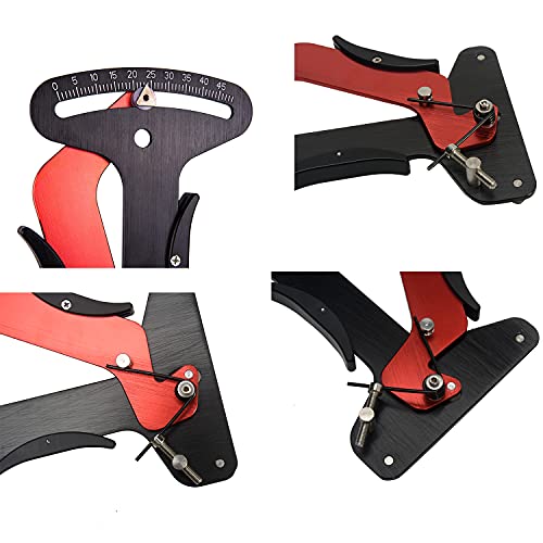 Just E Joy Bicycle Tension Meter Spokes Calibration Tool, Bicycle Wire Wheel Set Mountain Bike Rim Adjustment Tensionmeter For Bicycle Wheel Spokes Manufacturing Or Correction(Black + Red) #TOP1