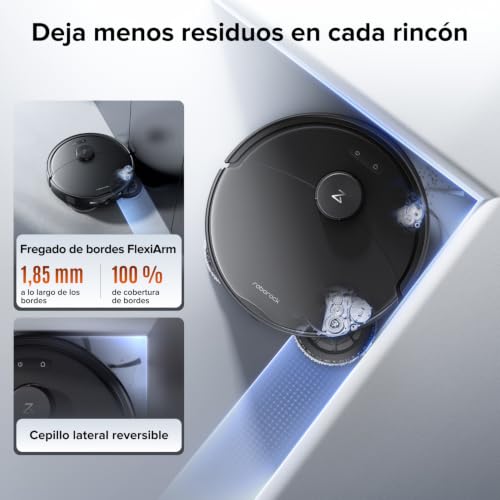 roborock Qrevo 2 Pro Set Robot Aspirapolvere Lavapavimenti 25.000Pa, Nero - 5