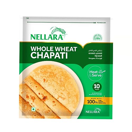 Nellara Whole Wheat Chapati 10 pcs 450 g