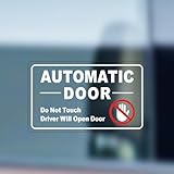 8 Pieces Automatic Door Driver Will Open Door Stickers for Cars, Transparent,3.5inx2in