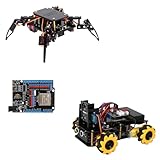 ESP8266 Spider Robot Building Kit & Smart Robot Camera Car Kit & ESP32 Development Board, App Remote Control/STEM Education/Science Coding Kit for 12 + Year Old Boys, Girls, Teens, Adults Unique Gifts