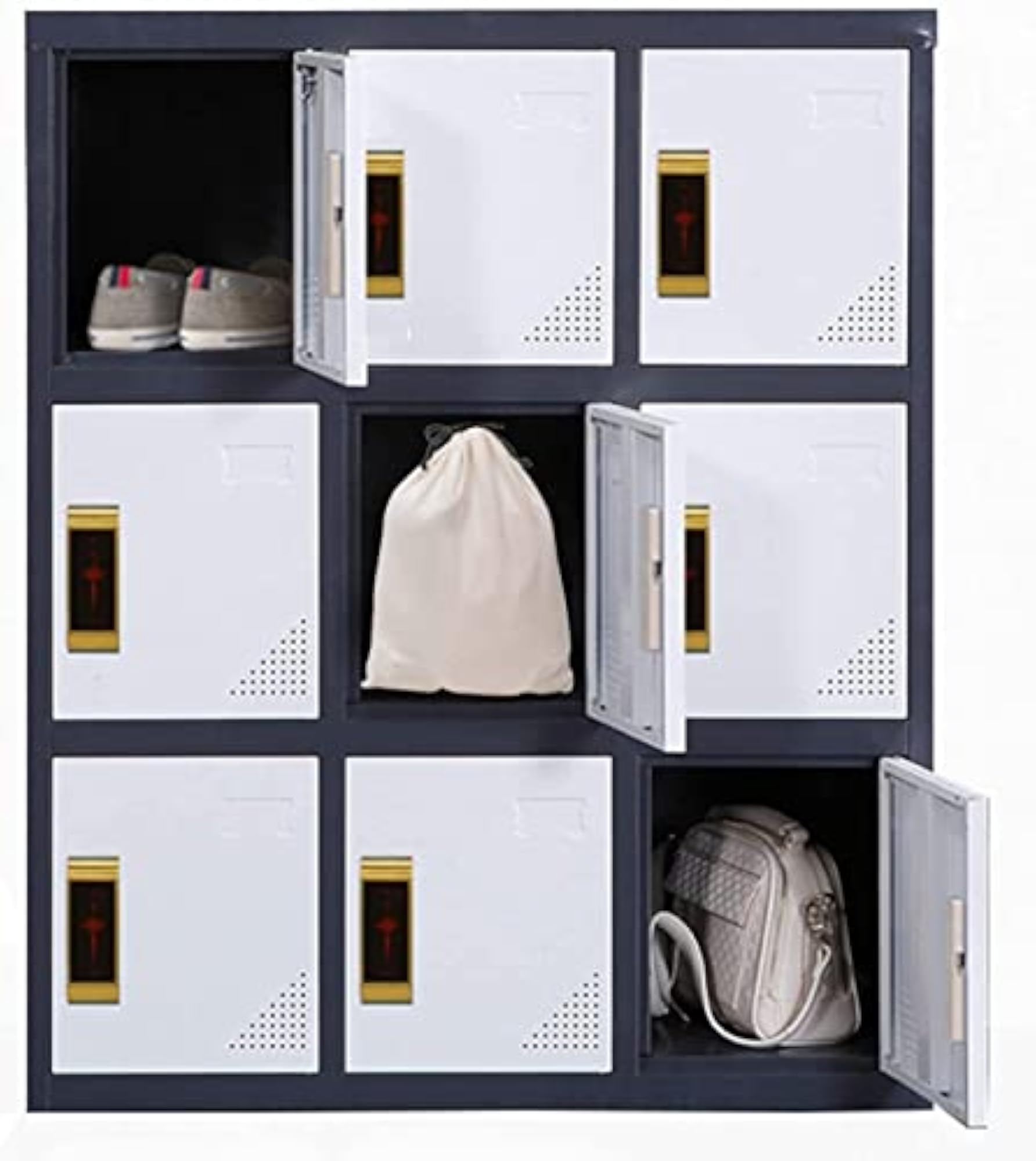 Set of 3 Cotton Dust-proof Drawstring Storage Pouch Bags