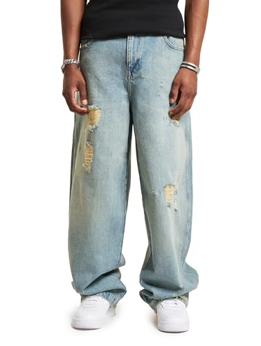 DEF Jeans Herren Loose Fit Jeans Blau 30