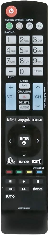 AULCMEET AKB72914036 Replaced Remote Control Compatible with LG Smart TV 55LD650 55LE8500 47LD630 47LD520 32LD450 37LE5300 42LD450 42LE5500 19LE5300 22LE5300 22LE5500 26LE5500 26LE5300