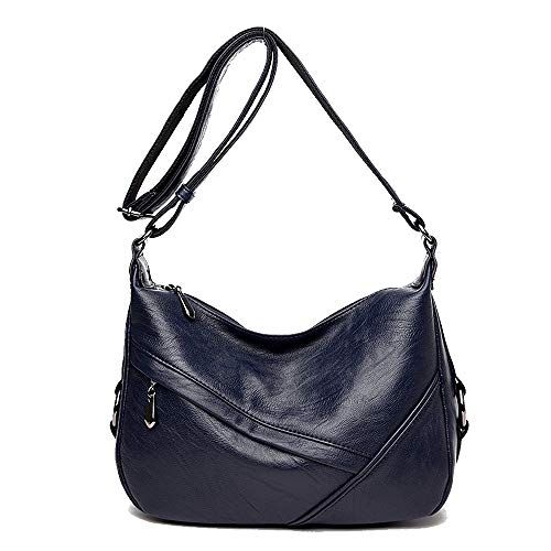 Sac bandoulière femme bleu spacieux et léger pour un style casual au quotidien