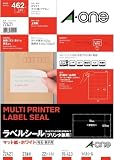 エーワン ラベルシール 72421 プリンタ兼用 A4 21面 22シート 一片サイズ 70mm×42.3mm FSCミックス認証紙使用