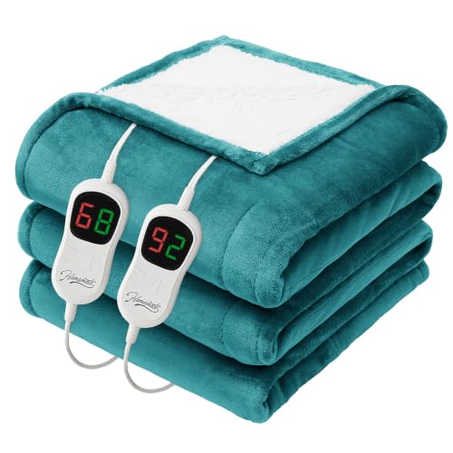 Image of Homemate Heated Electric Blanket King Size 100 inchx 90 inch Heating Blanket