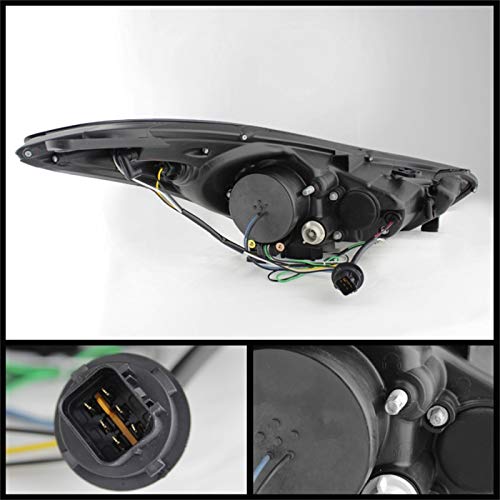 Spyder Auto 5073662 Led Halo Projector Headlights Black/Clear #TOP4