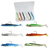 Fishing Lures, Bass Fishing Soft Plastics, Trout Pike Walleye Bass Fishing Jig Heads, Pre-Rigged Sof