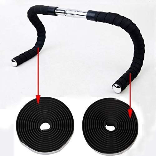 Schrodinger 30029 Cycling Bicycle Cycle Handlebar Bar Tape Grip Wrap for Road Bikes (Black)