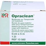 OPRACLEAN Mullbinde z.Tampon.m.Jodoform 5 cmx5 m 1 St