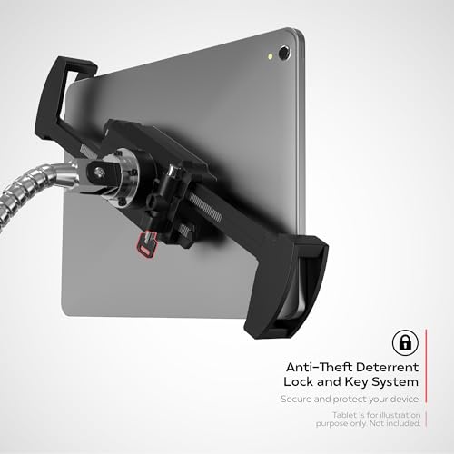 Gooseneck Clamp Stand – CTA Rust Proof Security Gooseneck Clamp for 7-14" Tablets up to 1" in Thickness (PAD-HGTPS) by CTA Digital - Image 5