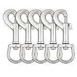 Swivel Spring Clip Heavy Duty Dog Leash Clip Dog Leash Clasp Eye Hook 5 pcs